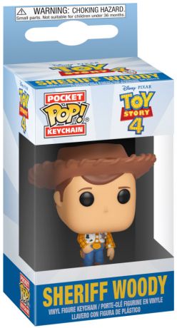 Figurine Funko Pop Toy Story 4 [Disney] Shérif Woody - Porte-clés