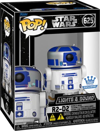 Figurine Funko Pop Star Wars 1 : La Menace fantôme #625 R2-D2 - Lumières et Son