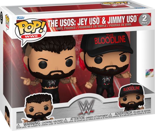 Figurine Funko Pop WWE The Usos : Jey Uso & Jimmy Uso - 2 Pack