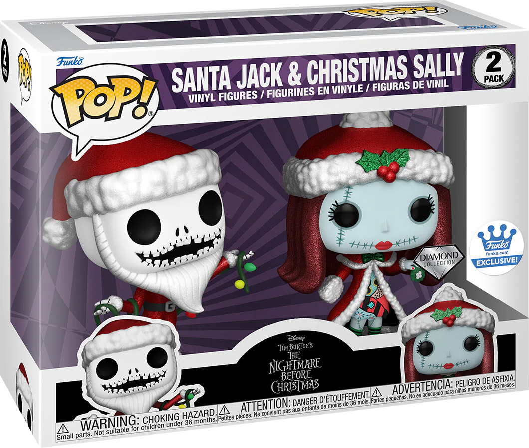 L'Étrange Noël de Mr. Jack POP! Movie Moments Under the Moonlight Pack de 2  Vinyl Figurines Jack & Sally 10cm n°458