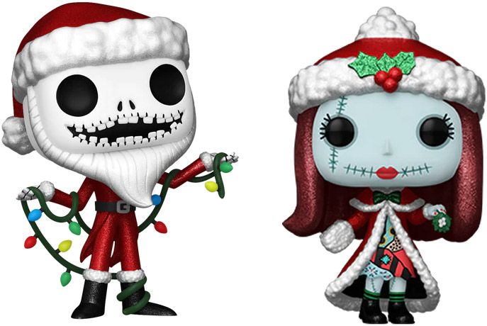 Figurine Funko Pop L'étrange Noël de M. Jack [Disney] Santa Jack & Christmas Sally Diamond - 2 Pack