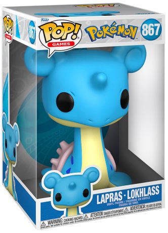 Figurine Funko Pop Jumbo Pokémon : Lokhlass (Lapras) 25cm - Collectible Géant, édition Spéciale