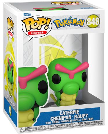 Figurine Funko Pop Pokémon #848 Caterpie - Chenipan - Raupy (EMEA)