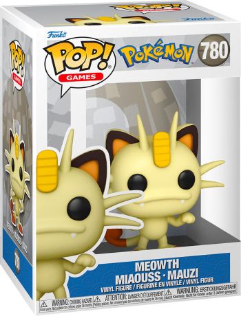 Figurine Funko Pop Pokémon #780 Meowth - Miaouss - Mauzi (EMEA)