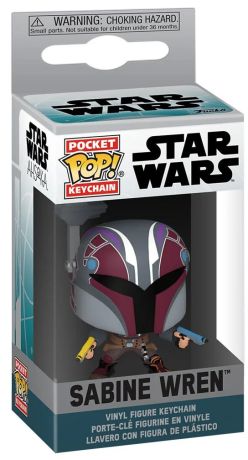 Figurine Funko Pop Star Wars : Ahsoka (Série TV) Sabine Wren - Porte-clés