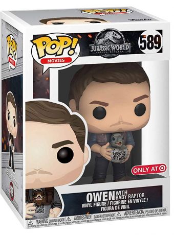 Figurine Funko Pop Jurassic World : Fallen Kingdom #589 Owen avec bébé raptor