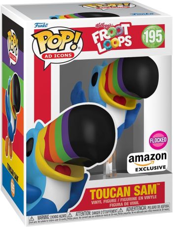 Figurine Funko Pop Icônes de Pub #195 Toucan Sam - Flocked
