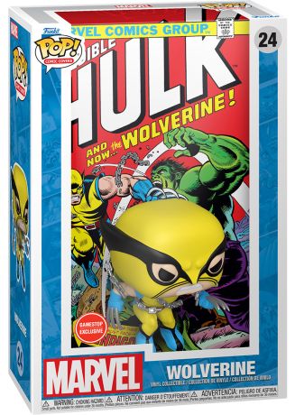 Figurine Funko Pop Marvel Comics #24 Wolverine (The Incredible Hulk #181) - Comic Cover
