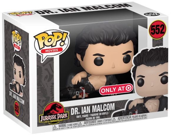 Figurine Funko Pop Jurassic Park #552 Dr. Ian Malcolm blessé