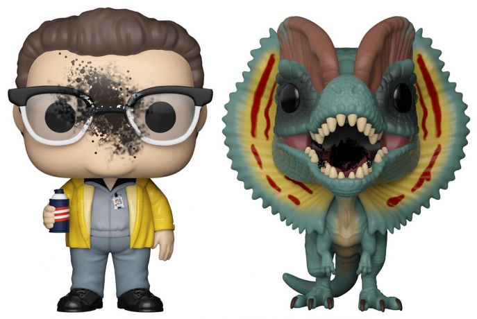 Figurine Funko Pop Jurassic Park Dennis Nedry & Dilophosaure - 2 Pack