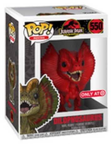 Figurine Funko Pop Jurassic Park #550 Dilophosaure Rouge