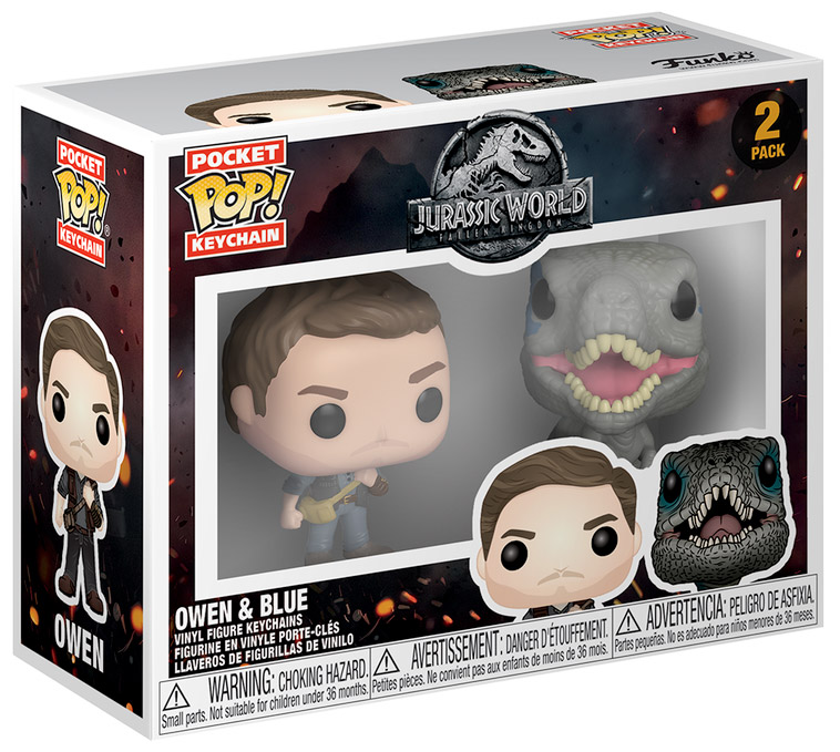 特別価格Funko - Porte Cle Jurassic World - Blue Velociraptor Pocket Pop 4cm - 0889698318259並行輸入 Funko Pop! Keychain: JW2 - Blue - Jurassic World 2 - Mini-Figurine