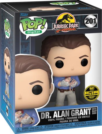 Figurine Funko Pop Jurassic Park #201 Dr. Alan Grant avec Bébé Dino - Digital Pop