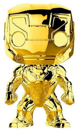 Figurine Funko Pop Marvel Studios - L'anniversaire des 10 ans #375 Iron Man - Chrome Or