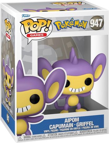 Figurine Funko Pop Pokémon #947 Aipom - Capumain - Griffel (EMEA)