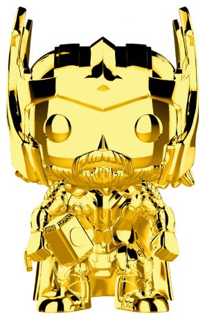 Figurine Funko Pop Marvel Studios - L'anniversaire des 10 ans #381 Thor - Chrome Or