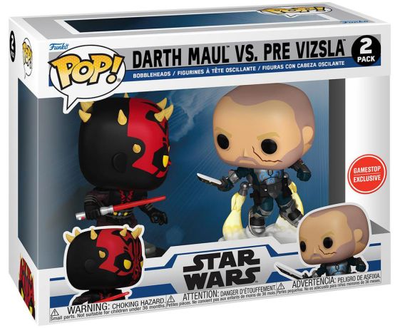 Figurine Funko Pop Star Wars : The Clone Wars Dark Maul vs Pre Vizsla - Pack