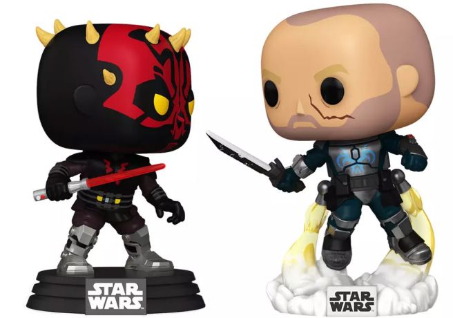 Figurine Funko Pop Star Wars : The Clone Wars Dark Maul vs Pre Vizsla - Pack