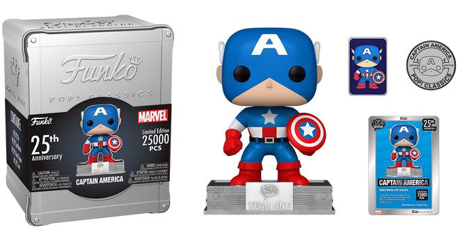 Figurine Funko Pop Marvel Comics #06 Captain America (spéciale 25 ans)