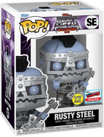 Figurine Funko Pop Fantastik Plastik Rusty Steel (Heavy Metal) - Glow in the Dark