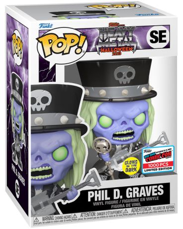 Figurine Funko Pop Fantastik Plastik Phil D. Graves (Heavy Metal) - Glow in the Dark