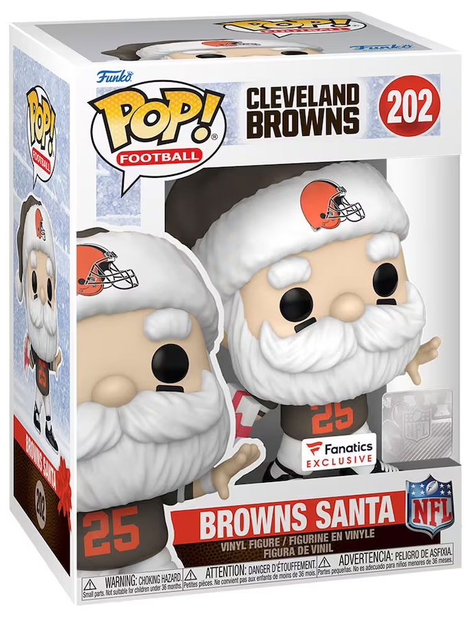 Figurine Pop NFL 202 pas cher Père Noël Browns