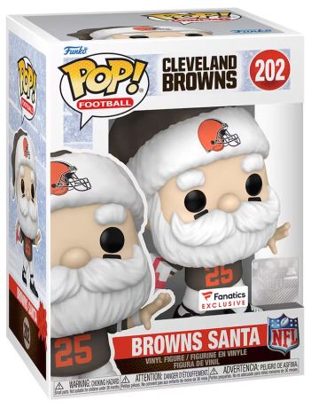 Figurine Funko Pop NFL #202 Père Noël Browns