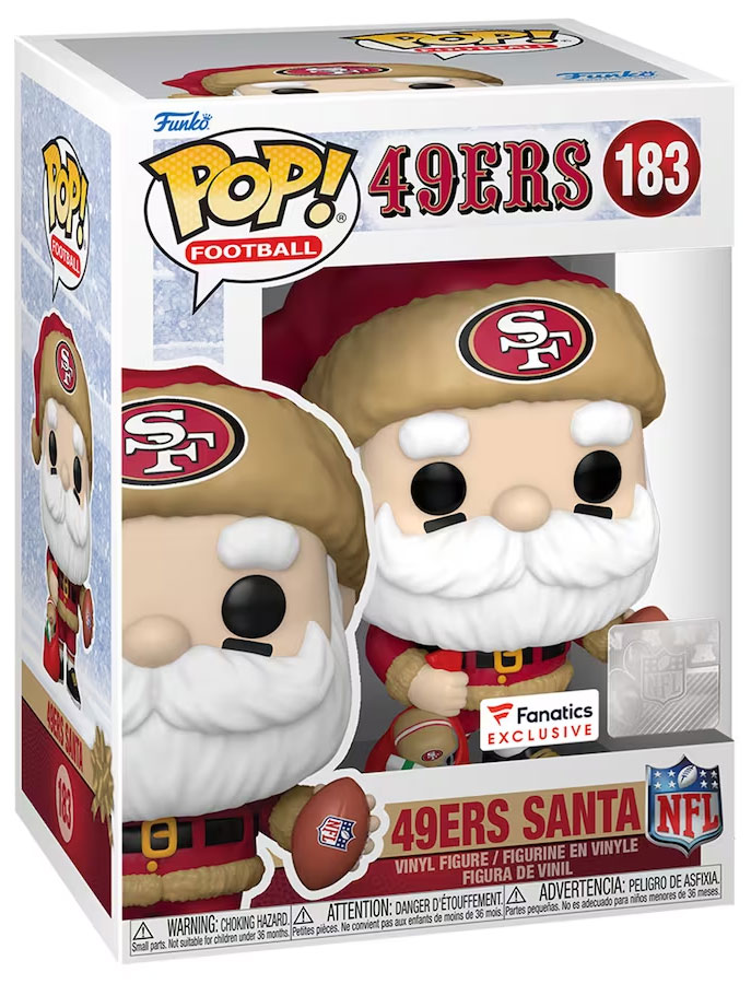 Figurine Pop NFL 183 pas cher Père Noël 49ers