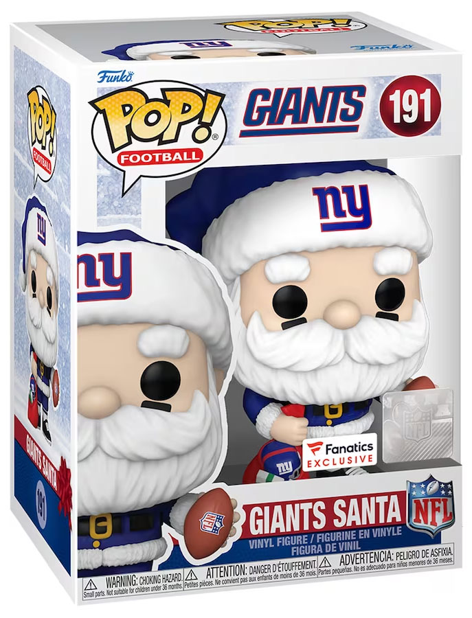 Figurine Pop NFL 191 pas cher Père Noël Giants