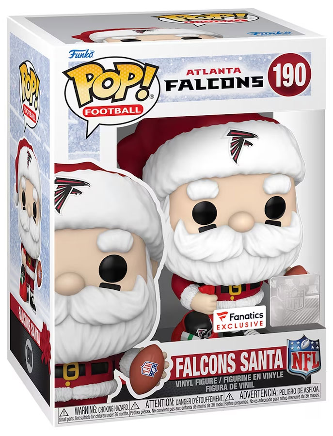 Figurine Pop NFL 190 pas cher Père Noël Falcons