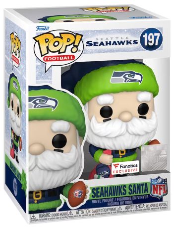 Figurine Funko Pop NFL #197 Père Noël Seahawks