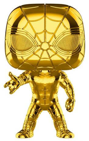 Figurine Funko Pop Marvel Studios - L'anniversaire des 10 ans #440 Iron Spider - Chrome Or