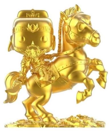 Figurine Funko Pop Trois Royaumes de Chine #242 Guan Yu sur Chi Tu - Or