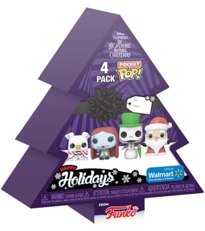 Figurine Funko Pop L'étrange Noël de M. Jack [Disney] Jack / Sally / Zero / Père Noël - Pack