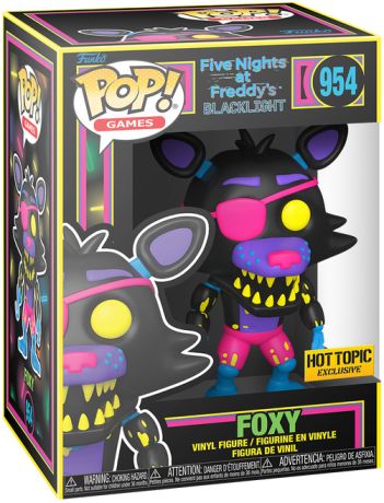 Figurine Funko Pop Five Nights at Freddy's #954 Foxy - Black Light