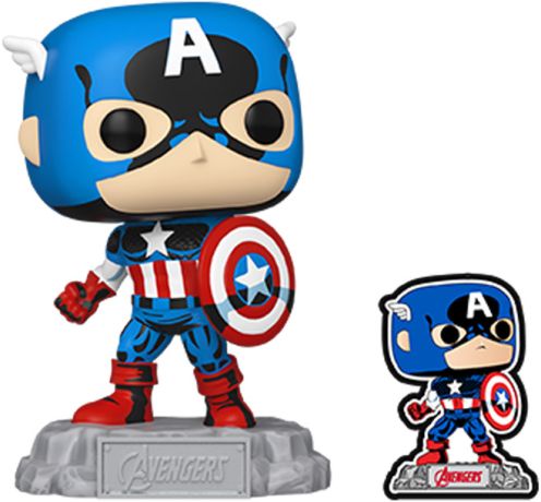 Figurine Funko Pop Avengers : L'Équipe des super-héros [Marvel] #1290 Captain America