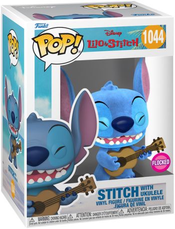 Figurine Funko Pop Lilo et Stitch [Disney] #1044 Stitch avec ukulélé - Flocked