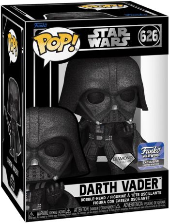 Figurine Funko Pop Star Wars 4 : Un nouvel espoir #626 Dark Vador - Diamant