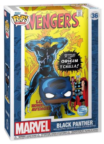 Figurine Funko Pop Marvel Comics #36 Black Panther - Comic Cover