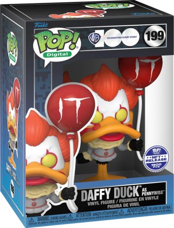Figurine Funko Pop Warner Bros 100 ans #199 Daffy Duck en Grippe-Sou - Digital Pop