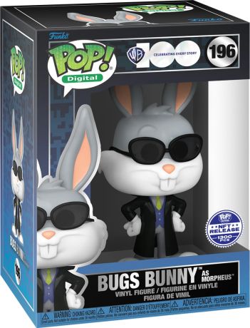 Figurine Funko Pop Warner Bros 100 ans #196 Bugs Bunny en Morpheus - Digital Pop