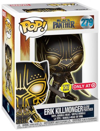 Figurine Funko Pop Black Panther [Marvel] #279 Erik Killmonger - Glow Panther