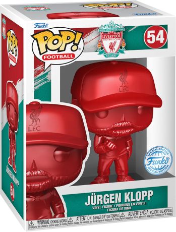 Figurine Funko Pop FIFA / Football #54 Jürgen Klopp (Liverpool) - Métallique Rouge