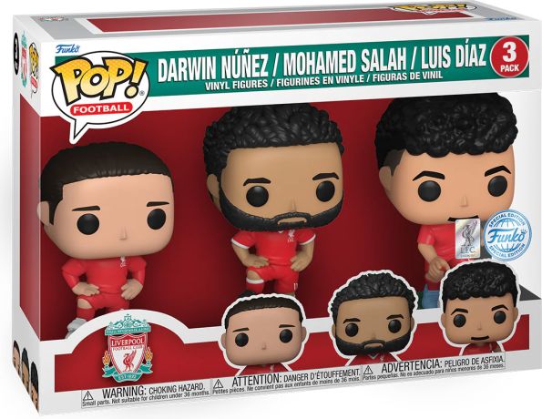 Figurine Funko Pop FIFA / Football Darwin Nunez / Mohamed Salah / Luis Diaz - Pack