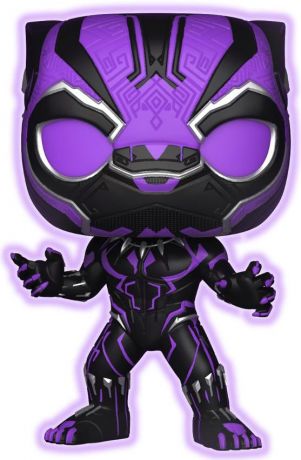 Figurine Funko Pop Black Panther [Marvel] #273 Black Panther Violet - Brille dans le noir
