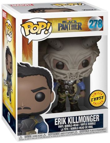 Figurine Funko Pop Black Panther [Marvel] #278 Erik Killmonger avec masque [Chase]