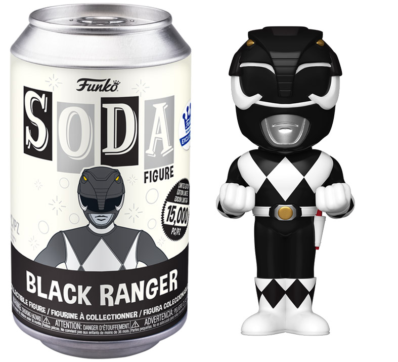 Figurine Soda Power Rangers pas cher : Ranger Noir (Canette Noire)