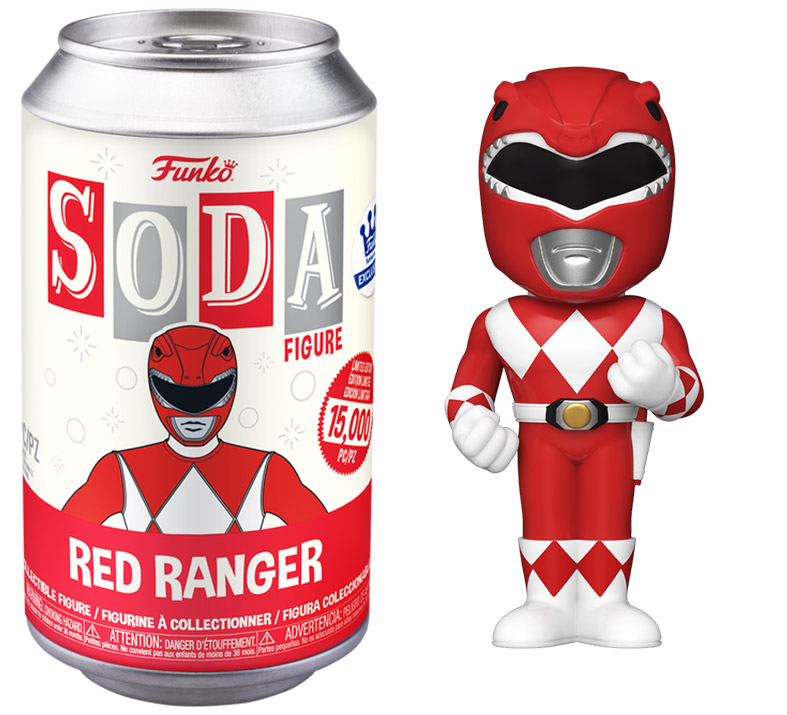 Figurine Soda Power Rangers pas cher : Ranger Rouge (Canette Rouge)