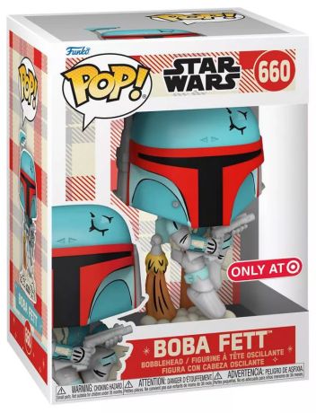 Figurine Funko Pop 100 ans de Disney #660 Boba Fett (Retro Reimagined)