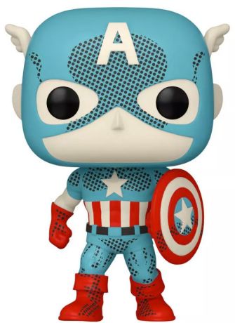 Figurine Funko Pop 100 ans de Disney #1319 Captain America (Retro Reimagined)